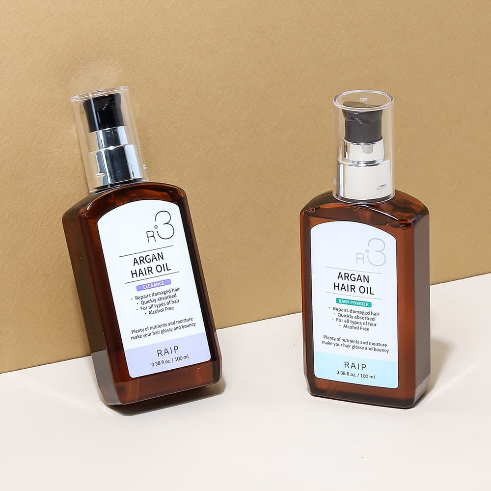 라입 라입 R3 아르간 오일 헤어 에센스 100ml 1+1 베이비파우더 & 엘레강스