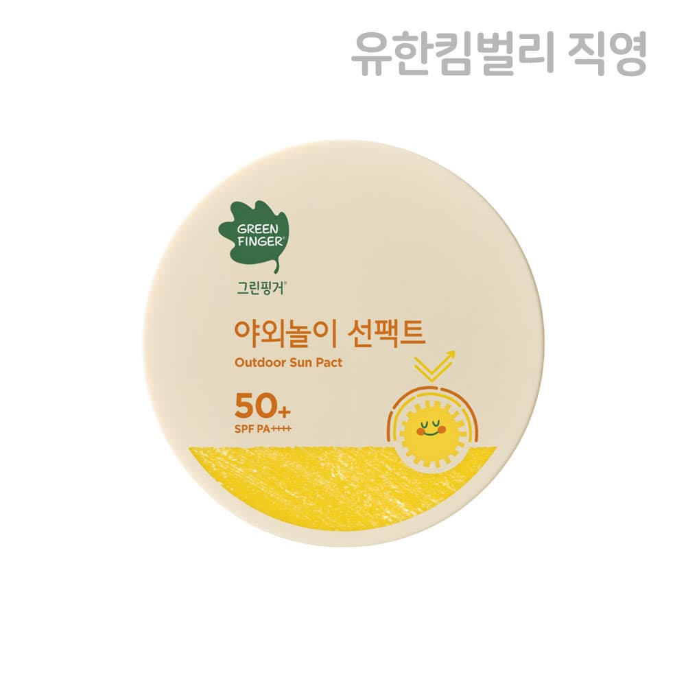 그린핑거 스토어 그린핑거 야외놀이 선팩트 블록 16g X 1EA SPF50+ PA++++ 무기자차 순한 촉촉한 영유아 어린이선크림