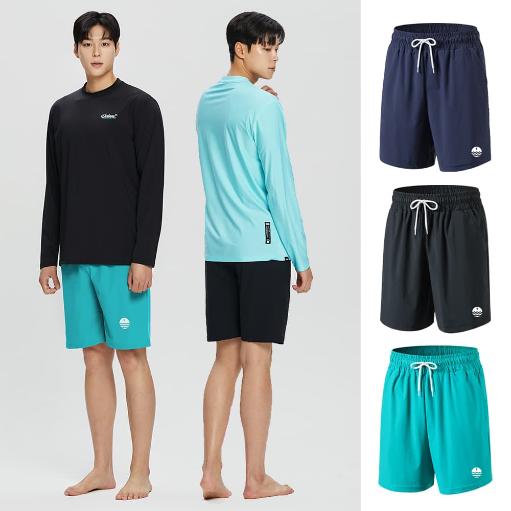 베르톤 남성 래쉬가드 수영복 반바지 베이직 스윔팬츠