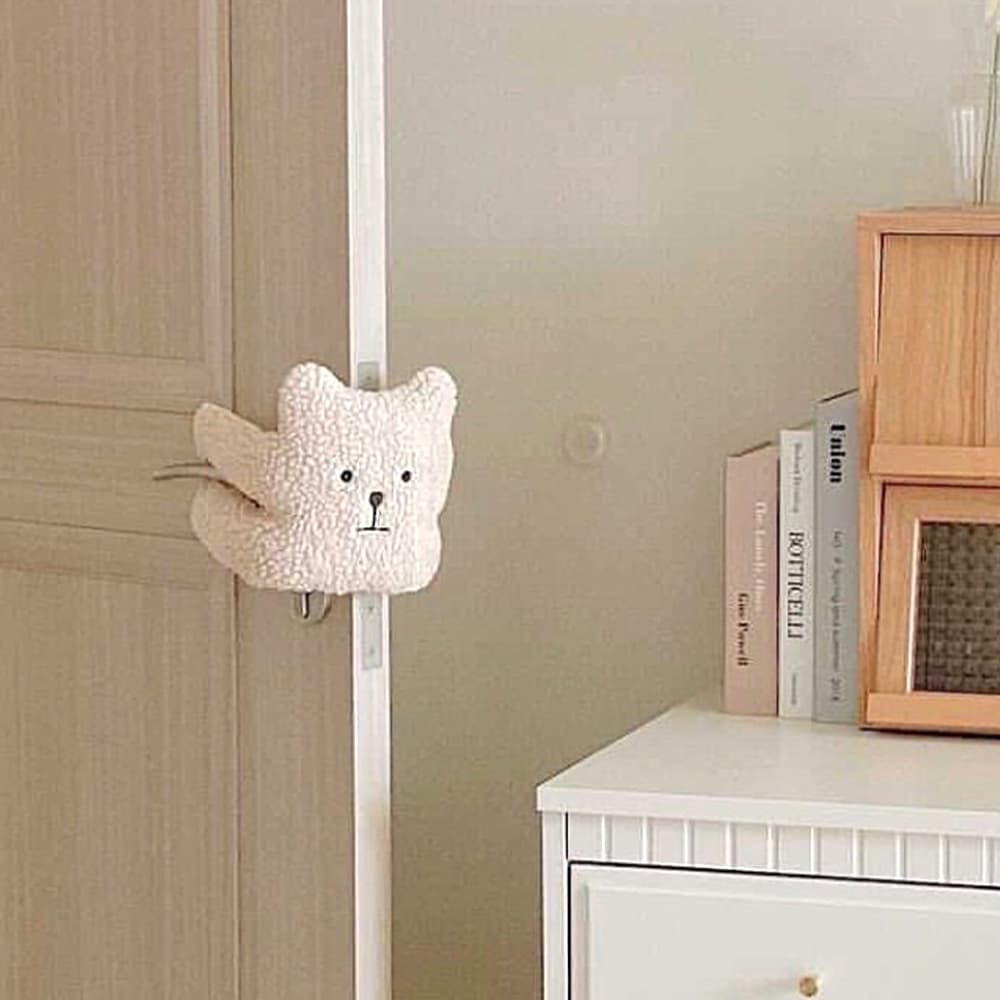 무타공마켓 귀여운 곰돌이 인형 도어쿠션 방문스토퍼 손끼임 방지 - 최저가 5,900원