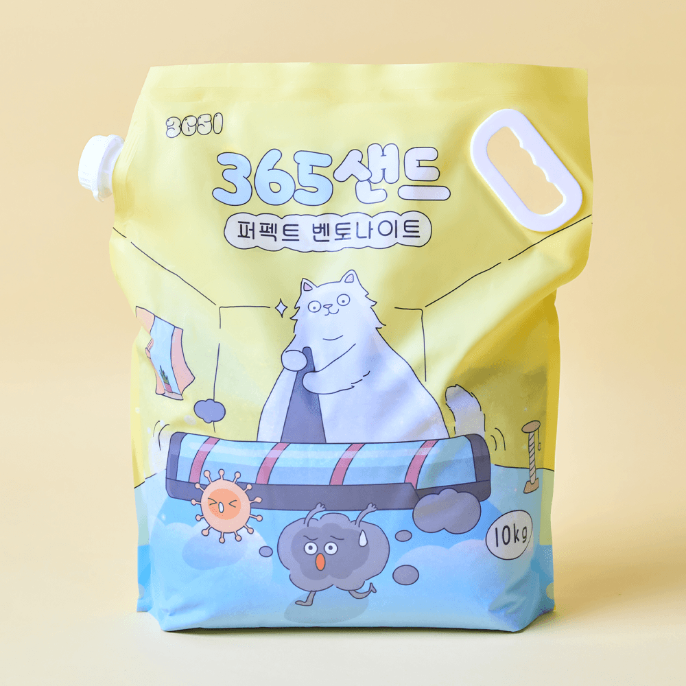 3651 브랜드스토어 365샌드 퍼펙트 벤토나이트 고양이 모래 10kg