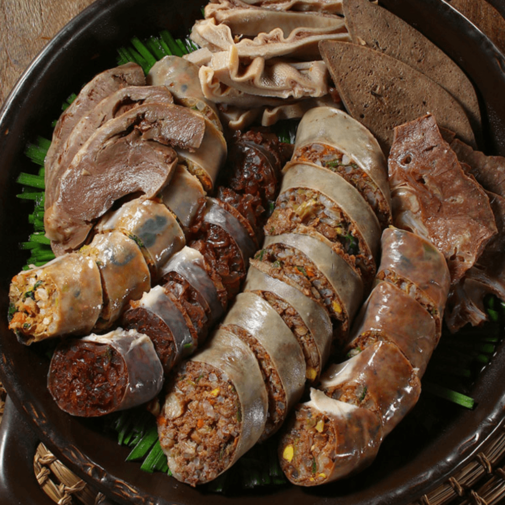우맛순 남도토종 순대 고기 야채 피순대 돼지내장 오소리감투 막창 암뽕 1kg