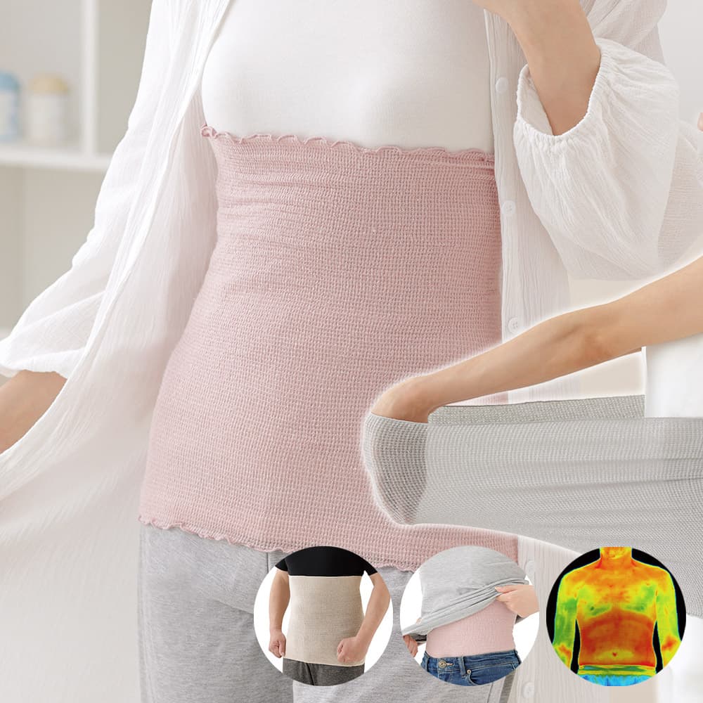 와사비네코 누꾸누꾸 실크 멜로우 배워머 보온복대 (남녀공용) 복부 하라마키 임산부