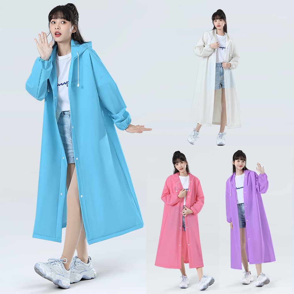 아띠꼴로 여성 일회용 우비 휴대용 판초우의