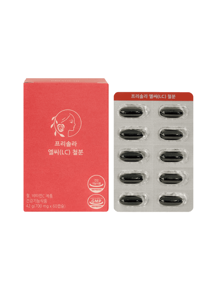 프리솔라 프리솔라 엘씨 철분 임산부 철분제 액상 캡슐 영양제 비헴철 리포퍼 24mg 비타민C