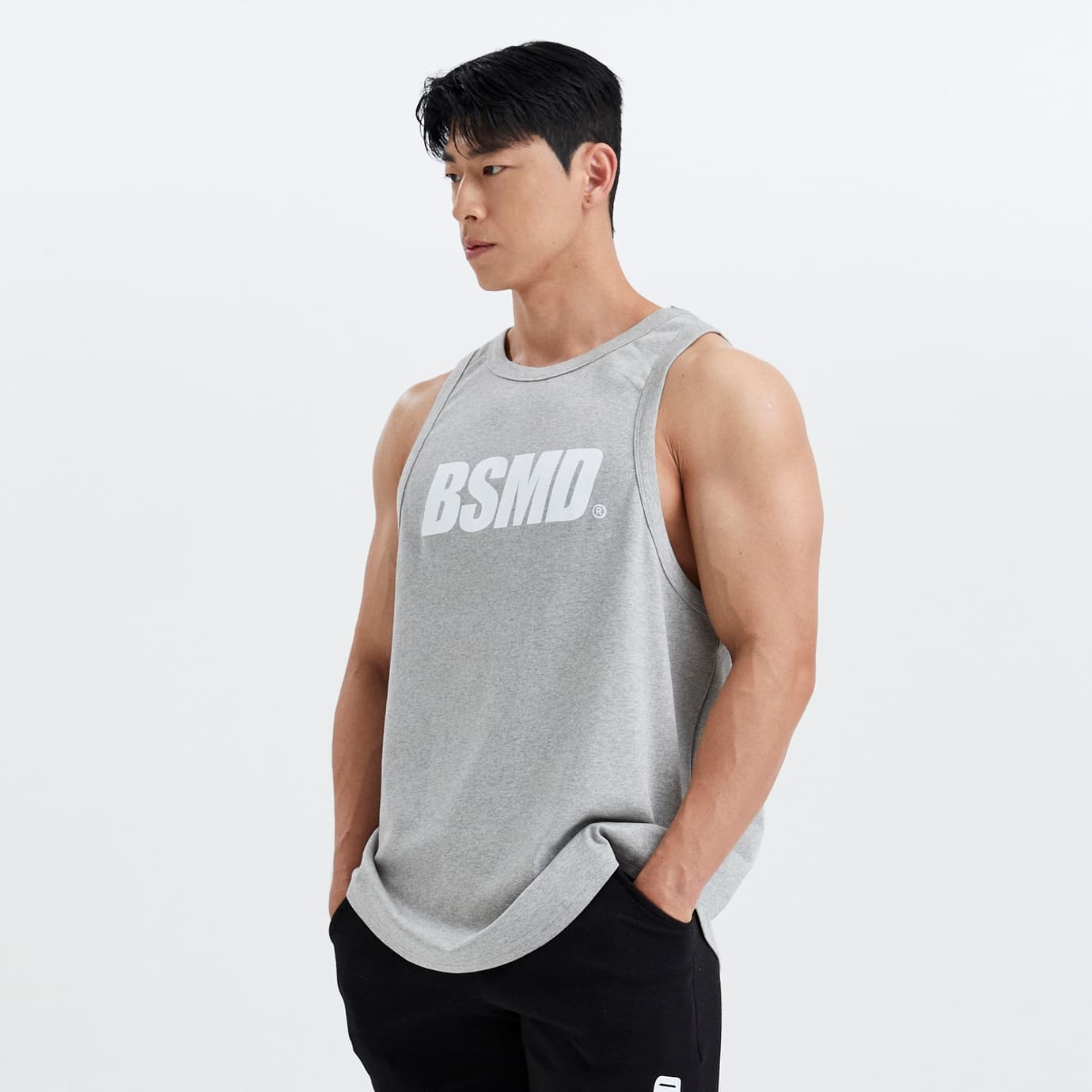 비스트모드 비스트모드 프리미엄 모달 남자 헬스나시 짐웨어 037 BSMD
