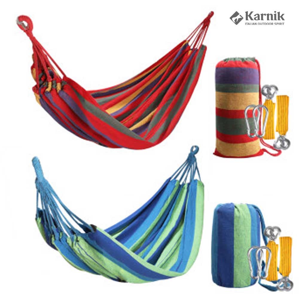 Karnik Sports 카르닉 해먹 캠핑 그네 레인보우 대형 풀세트 - 최저가 19,800원