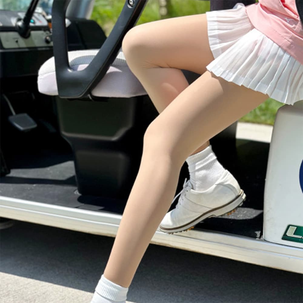 테크스킨 브랜드스토어 테크스킨 여성 누드 무발 UV 자외선차단 몸매보정 골프 스타킹