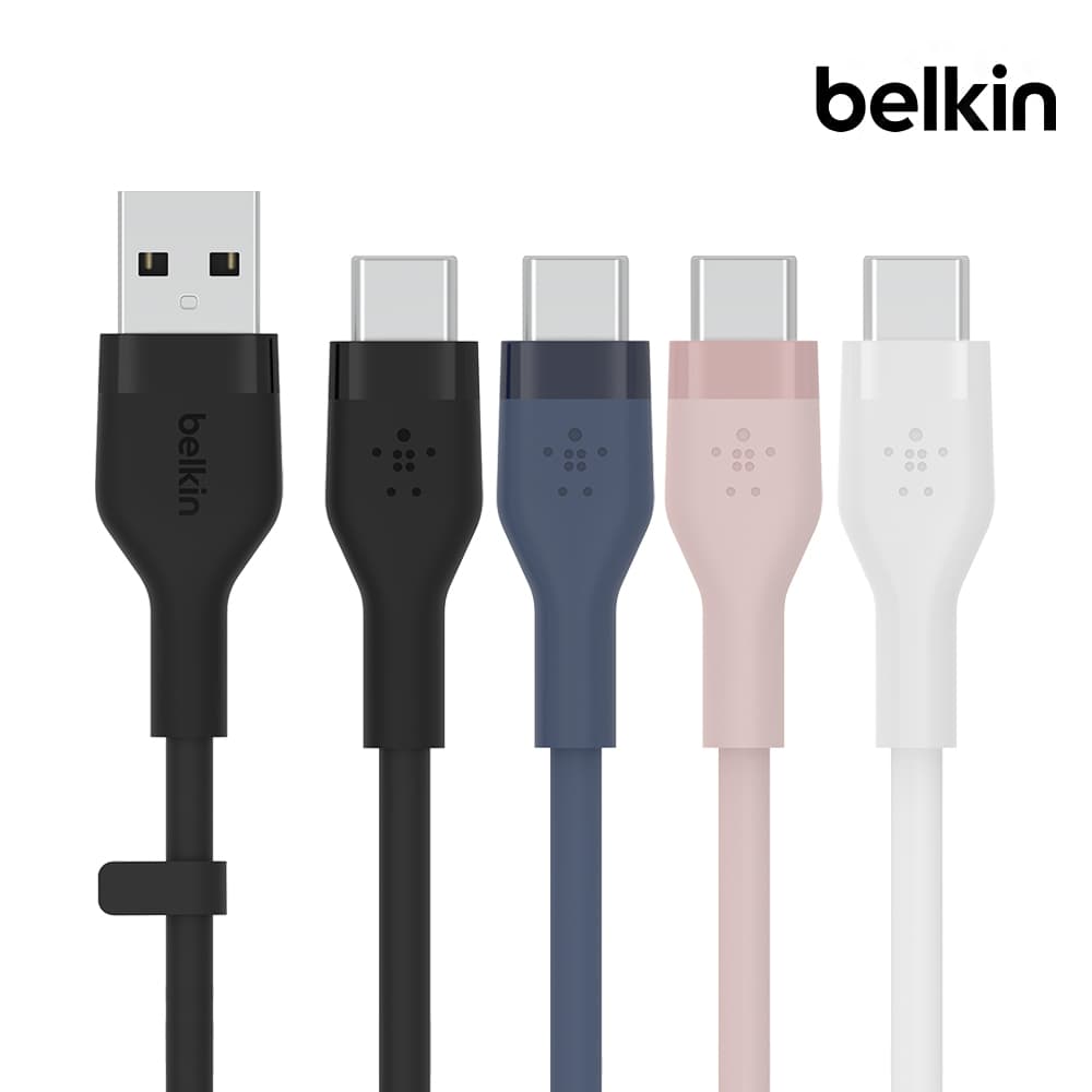 벨킨공식몰 벨킨 플렉스 USB-A to C타입 고속 충전 케이블 실리콘 1M CAB008bt1M - 최저가 13,900원