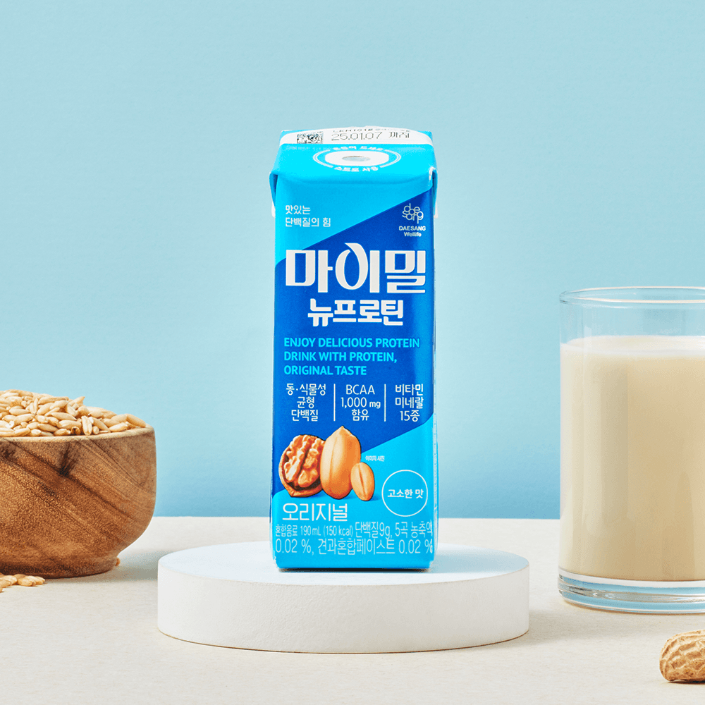 대상웰라이프 본사쇼핑몰 마이밀 뉴프로틴 오리지널 단백질음료 190ml 30개
