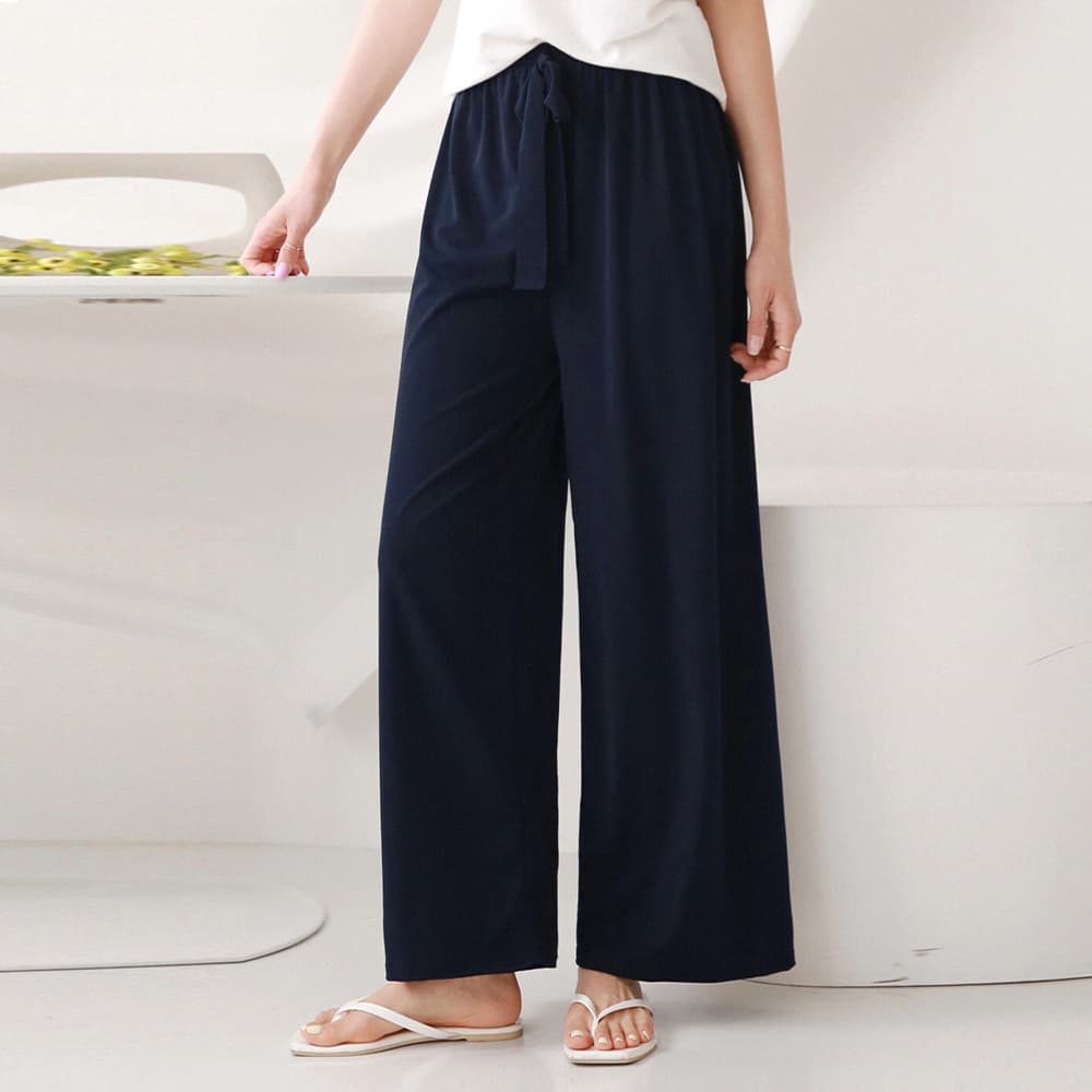 ONeday Fit 여성 밴딩 와이드 슬랙스 8부 9부 팬츠