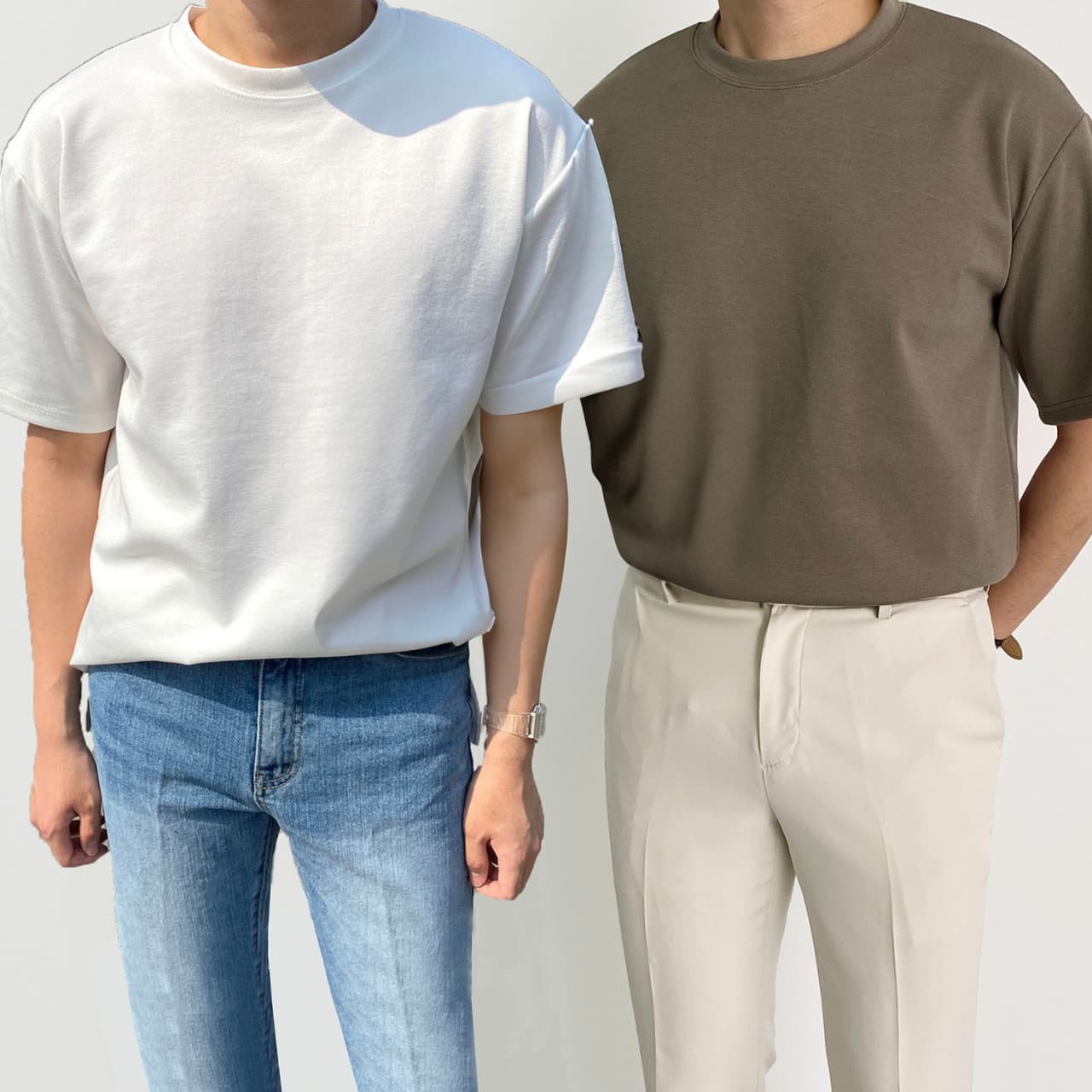 블루트 어깨넓어보이는 남자오버핏반팔 안비치는 흰티 10수 - 최저가 33,900원