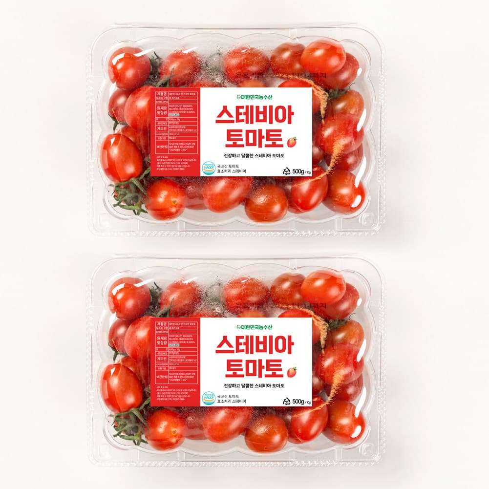 대한민국농수산 스테비아 토마토 방울토마토 500g+500g (총 2팩)