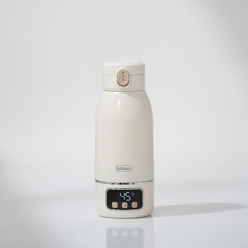 에디슨몰 에디슨 휴대용 분유포트 무선 분유 가열 보온병 원터치 텀블러 500ml 여행용