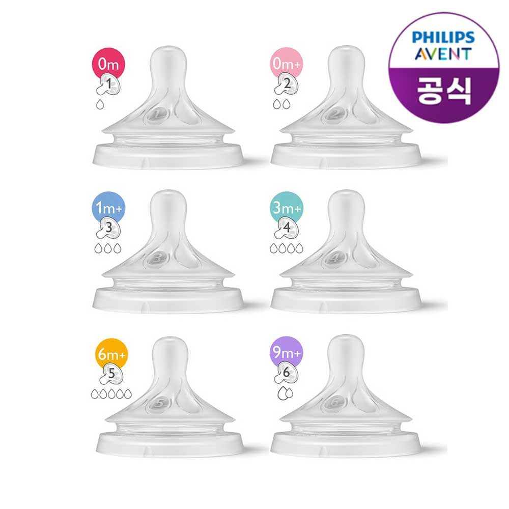 필립스 아벤트 필립스아벤트 아기편한 젖꼭지 시리즈 배앓이방지 2개입