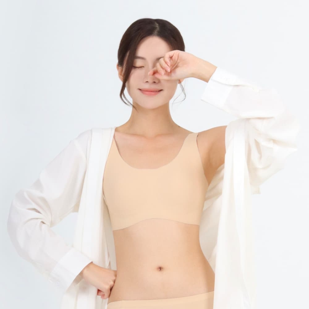 더조이 몰 더조이브라 이지프레스 미니마이저 가슴작아보이는 압박브라 심리스 스포츠 보정