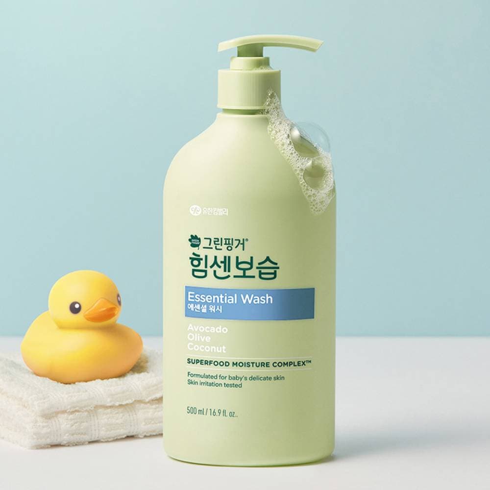 그린핑거 스토어 NEW 그린핑거 힘센보습 에센셜 워시 오렌지그린티향 500ml X 1EA