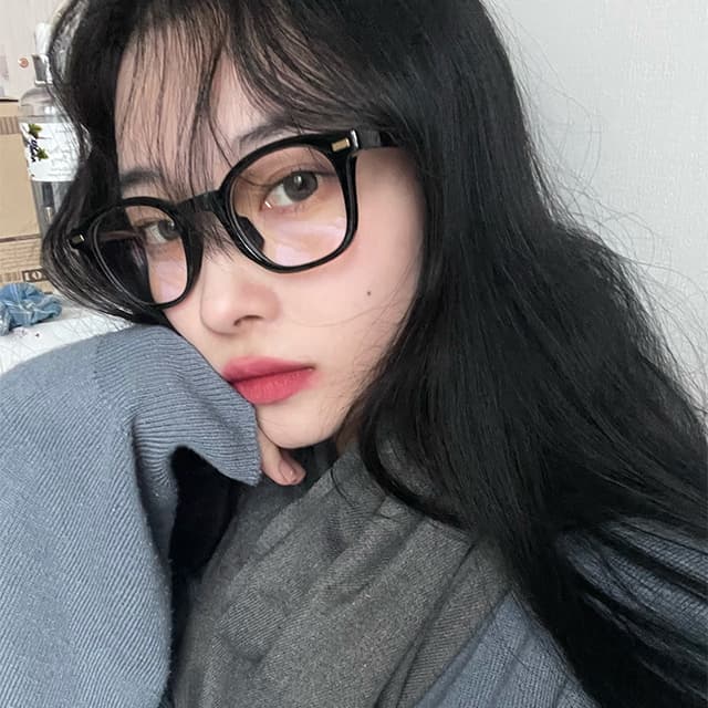 2DITOR 투디터 블루라이트차단 안경 사각 투명 뿌테 검정