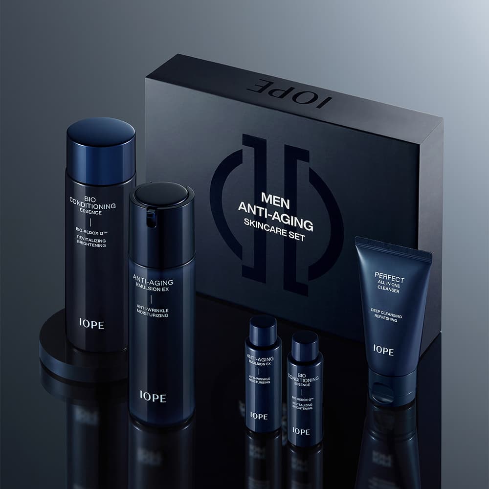 아이오페 아이오페 맨 2종 선물 세트 (바이오 컨디셔닝 에센스 145ml+맨 안티에이징 에멀젼 120ml)