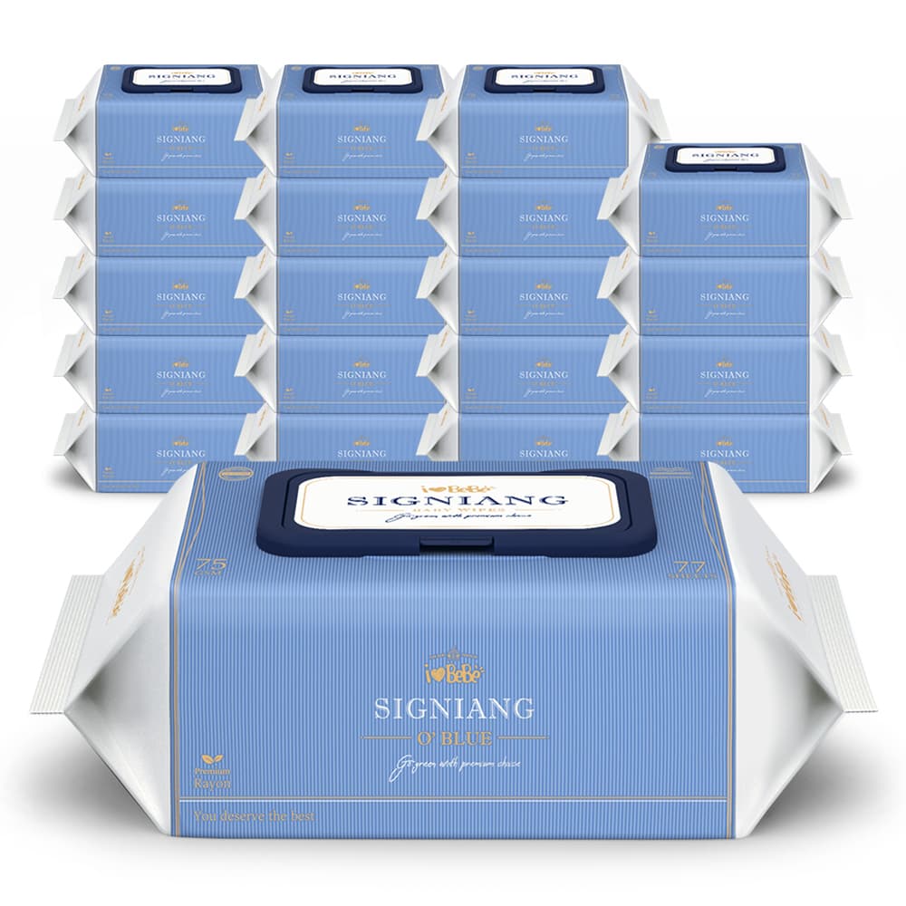 지앤티클린 아이러브베베 시그니앙 오블루 아기물티슈 75g 77매 20개 - 최저가 30,500원