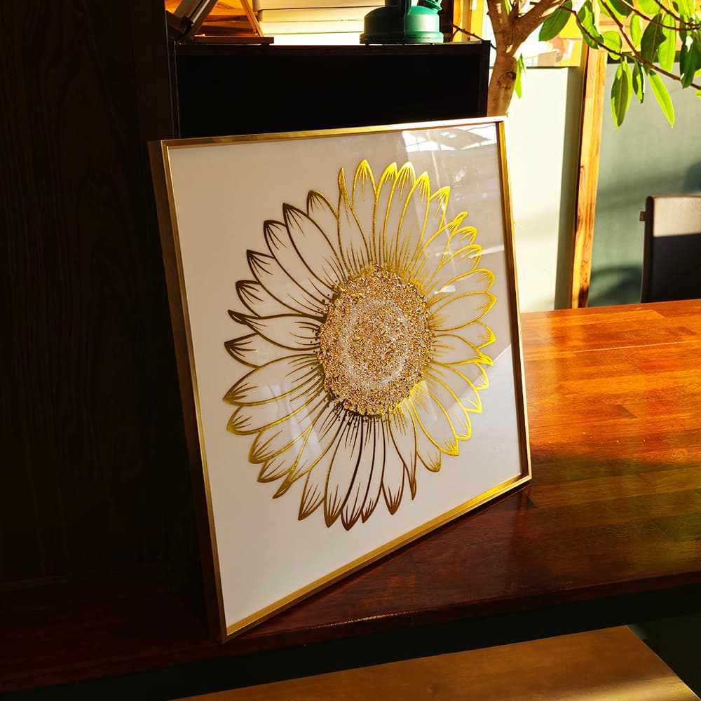골드디자인 공식몰 해바라기 그림 50x50 액자 - 최저가 59,500원