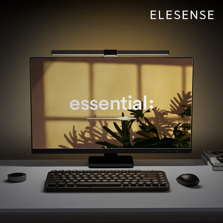 CHOETECH 엘레센스 2in1 모니터 조명 라이트바 무선리모컨 LED 스탠드 램프 후면 조명 E1133
