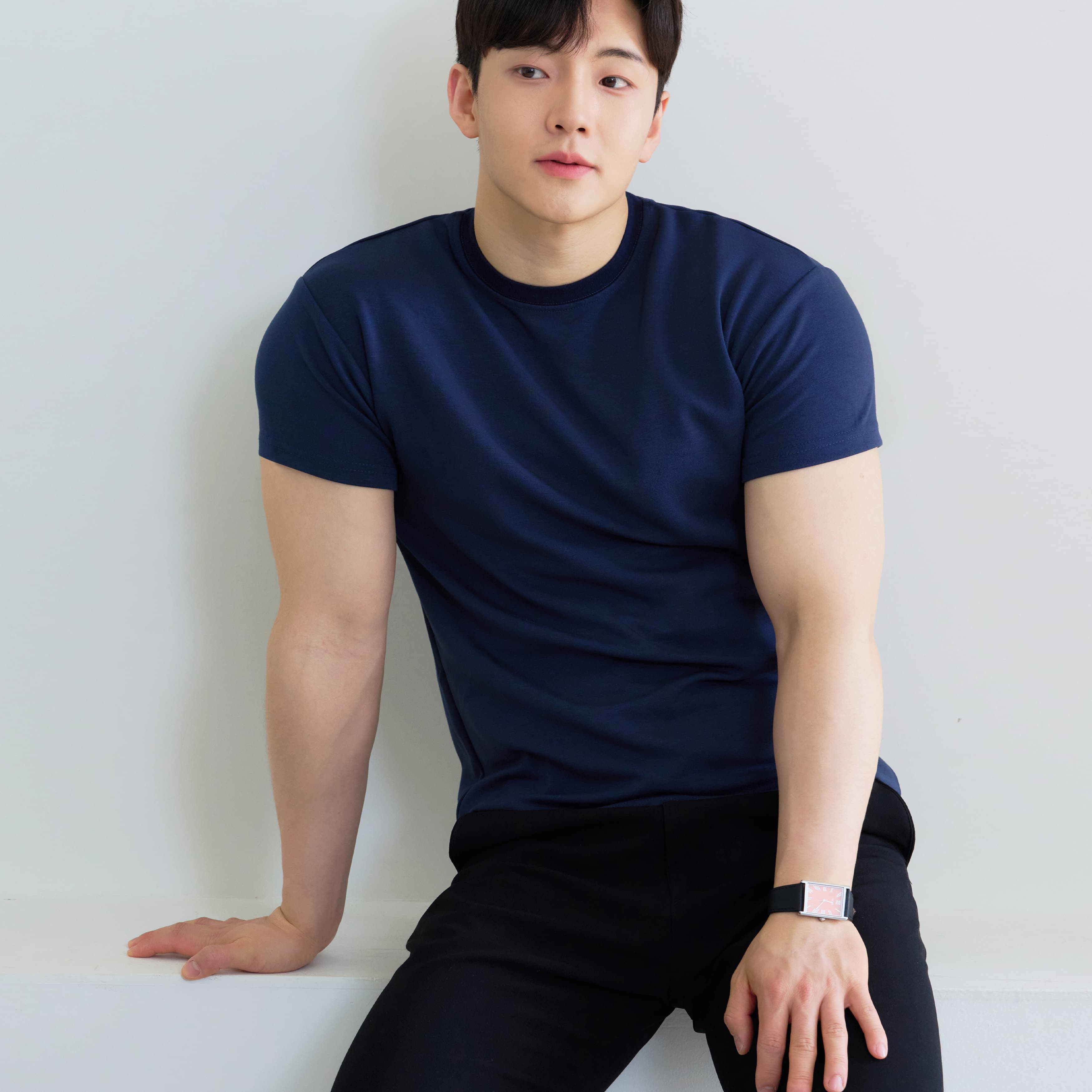 핵쿨남 쫀득 고급원단 남자 머슬핏 반팔 티셔츠
