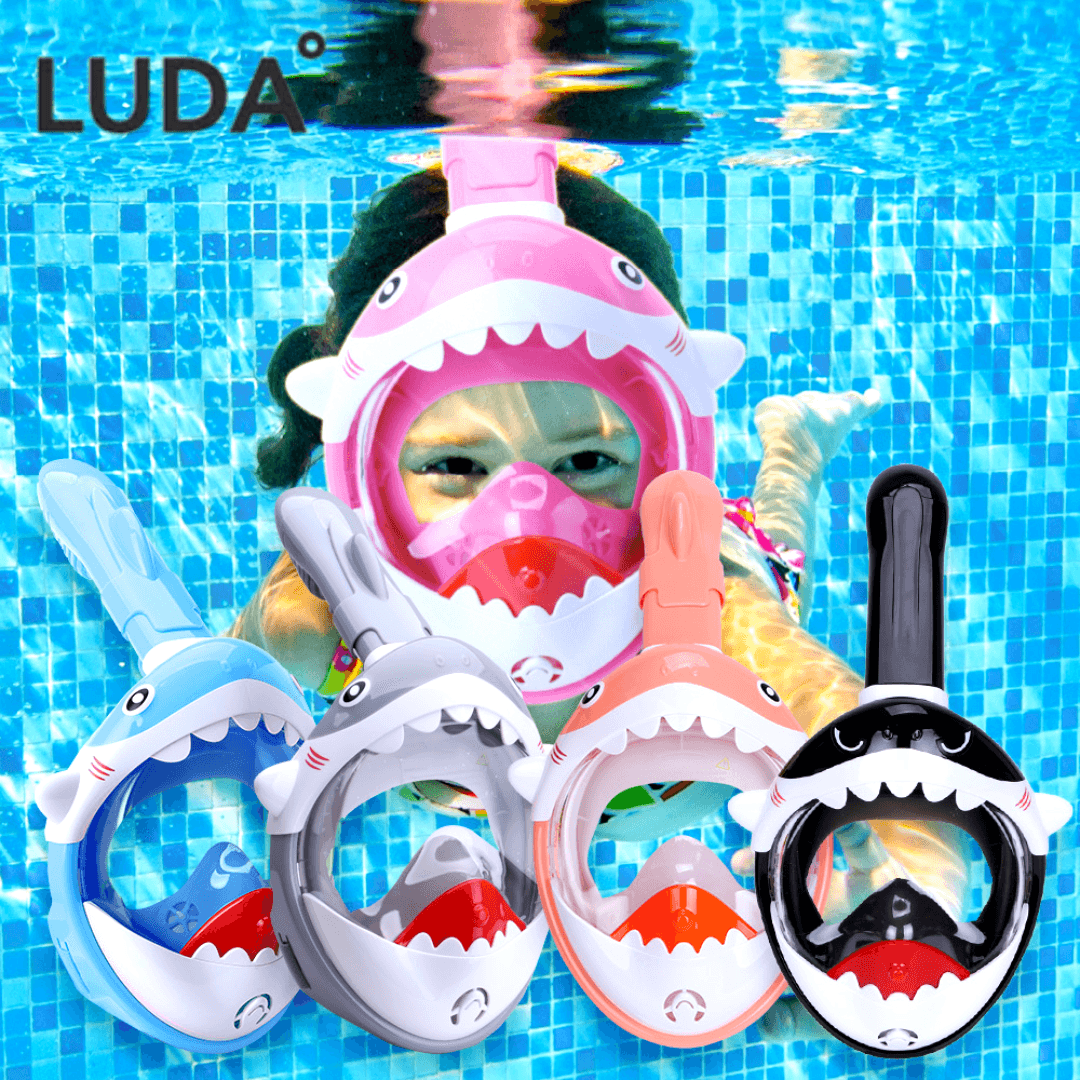 토이드림 LUDA 유아 스노클링 마스크 어린이 풀페이스 원터치 세트