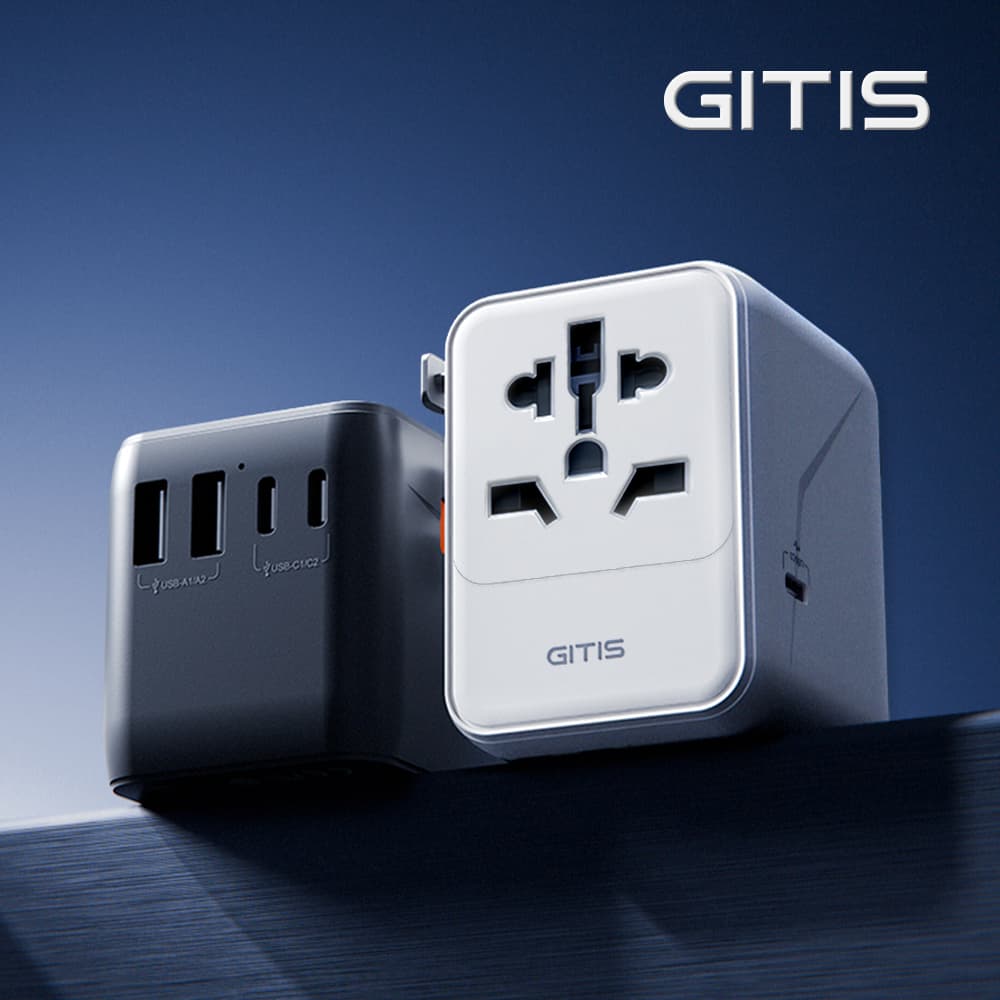 지티스몰 지티스 여행용 멀티어댑터 해외 콘센트 전세계 PD35W 초고속 110V 멀티탭 - 최저가 35,800원