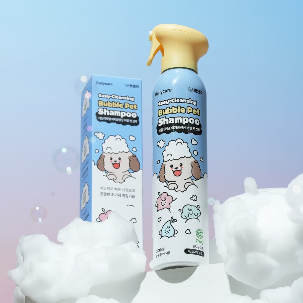 펫생각 스토어 펫생각 자동거품 버블 펫 고양이 강아지 샴푸 300ml