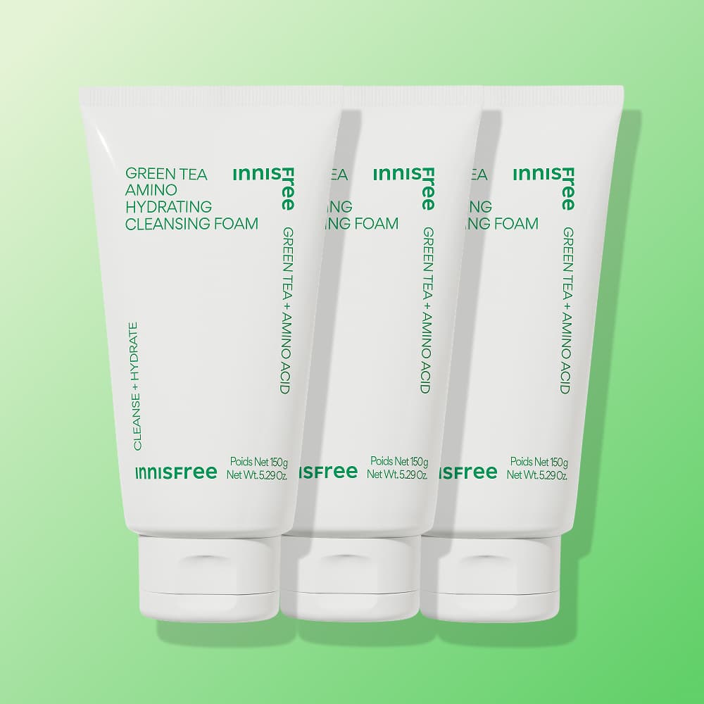 이니스프리 이니스프리 그린티 아미노 수분 클렌징 폼 150ml 3개