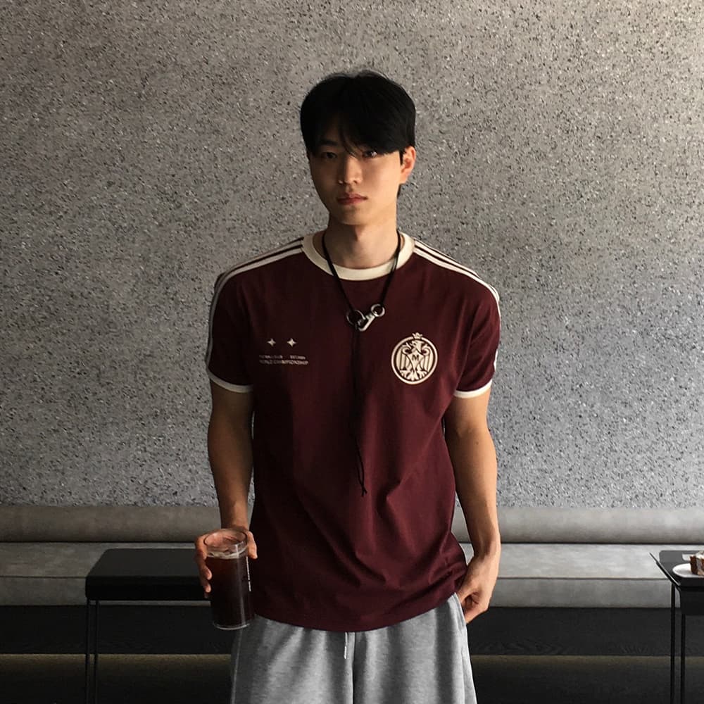 이하음 어깨넓어보이는 남자 프린팅 반팔티