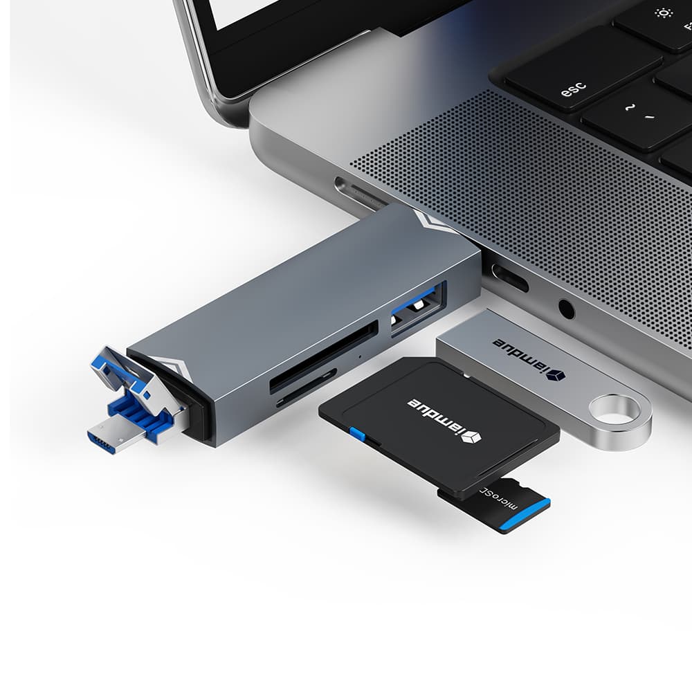 아이엠듀 스토어 마이크로 SD카드리더기 C타입 USB 3.0 OTG 멀티 카드리더기