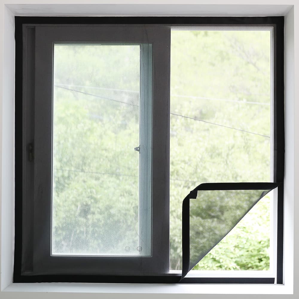 똥꼬샵 방충망 원터치 시공 베란다 대형 벨크로 미세먼지 청정망 40x10