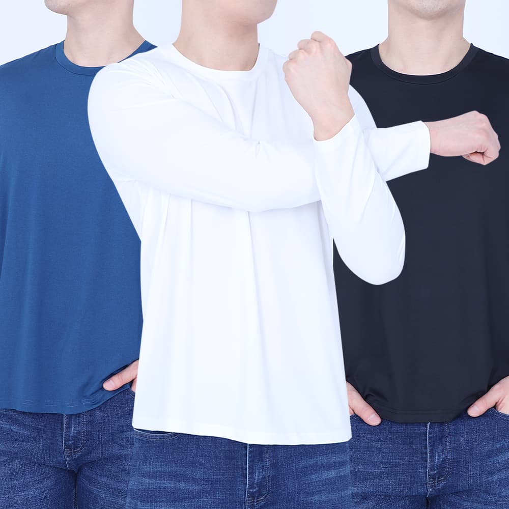 꽃중년- 긴팔쿨티 냉감티셔츠 쿨링 빅사이즈