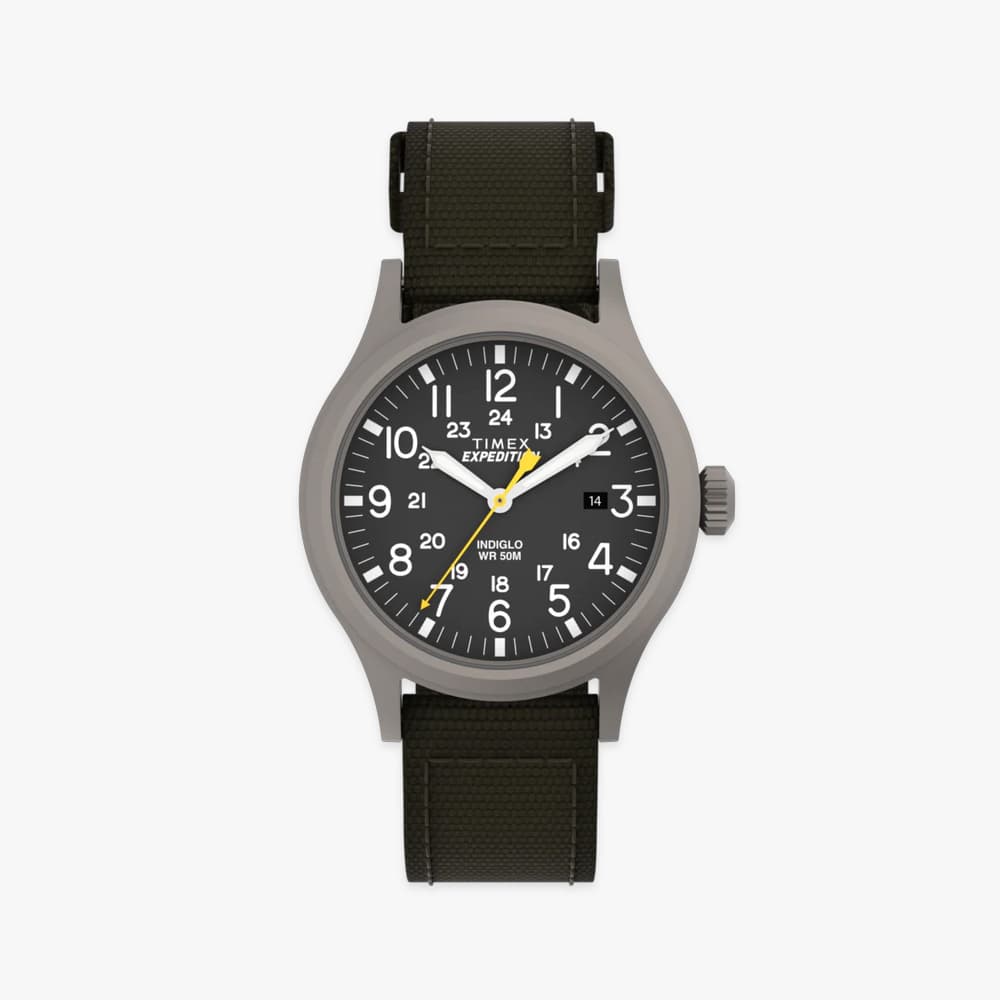 TIMEX 타이맥스 익스페디션 스카우트 카키스트랩 인디글로 백라이트 시계 40mm T49961