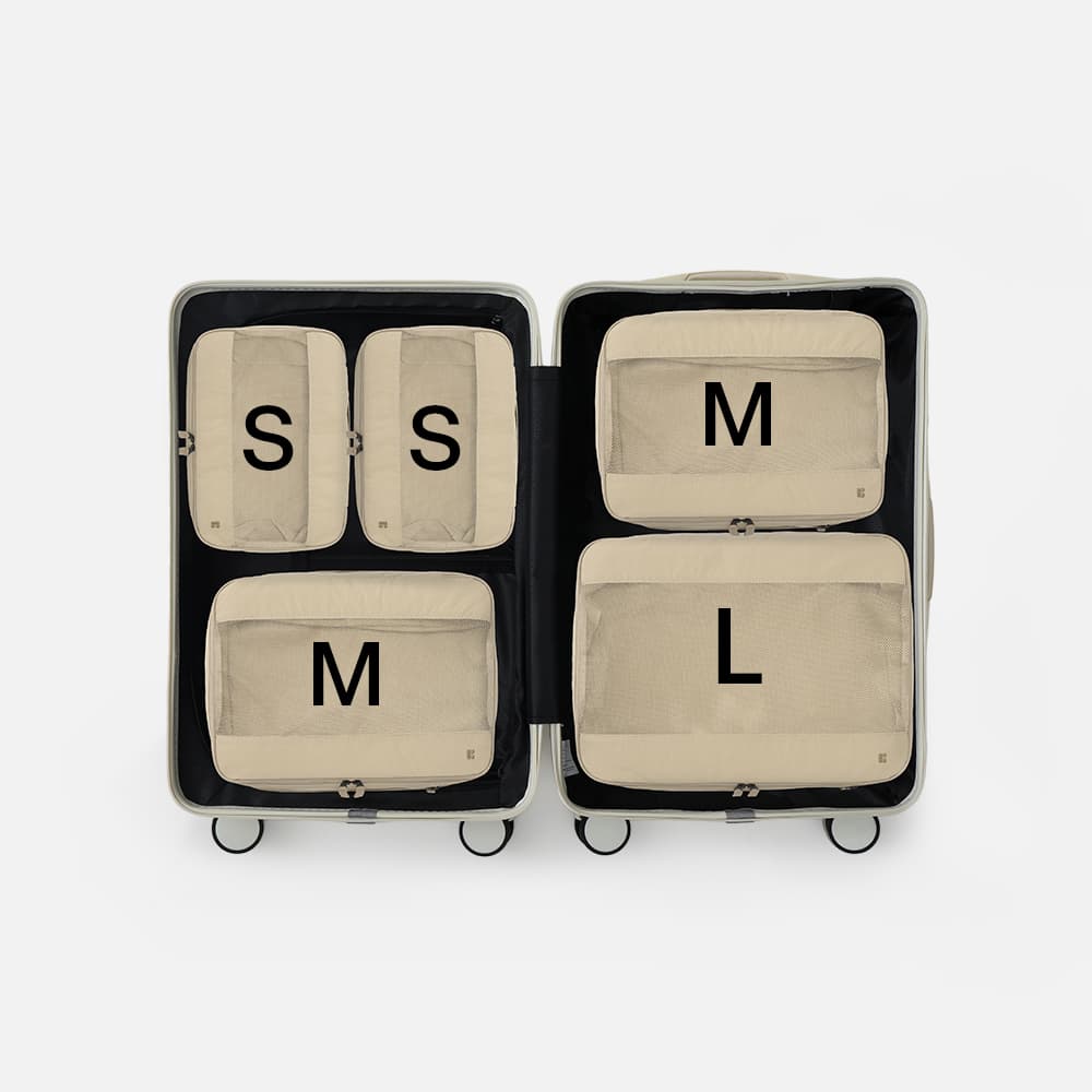 Branden 브랜든 여행 압축 파우치 라이트 S+S+M+M+L