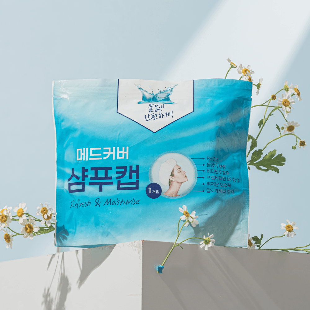 MEDCOVER 메드커버 샴푸캡 바디워시글러브 샤워티슈 노린스샴푸