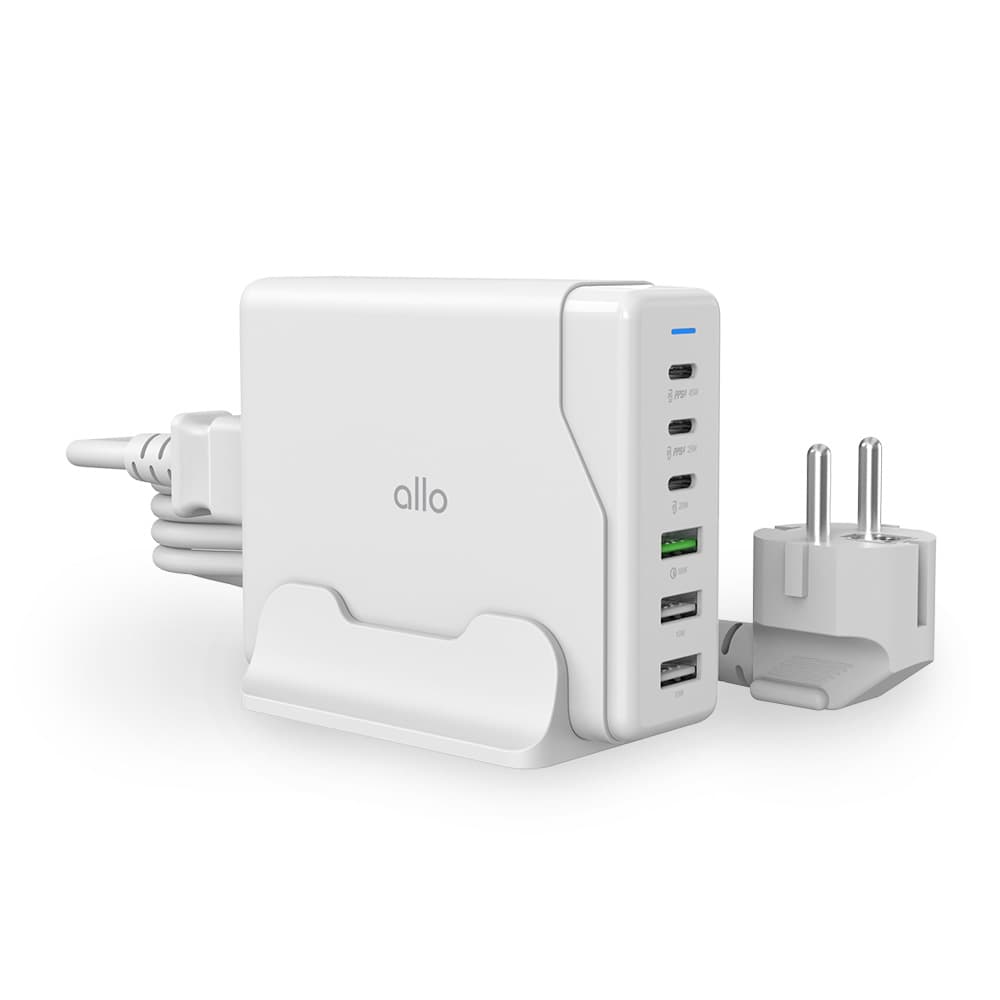알로코리아 알로코리아 100W GaN 접지형 6포트 PD C타입 멀티 충전기 UC6100GPD