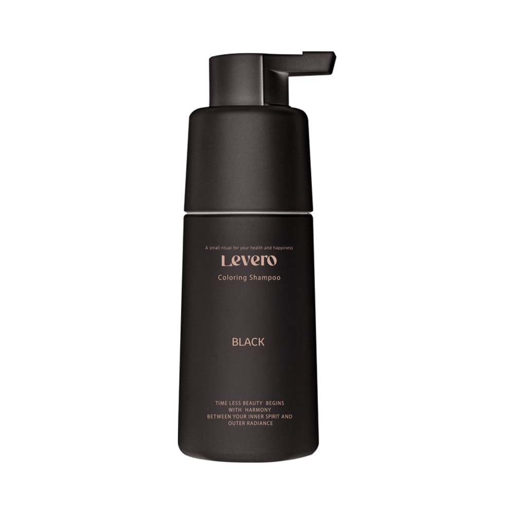 LEVERO 르베로 맥주효모 새치커버 염색샴푸 블랙 300ml