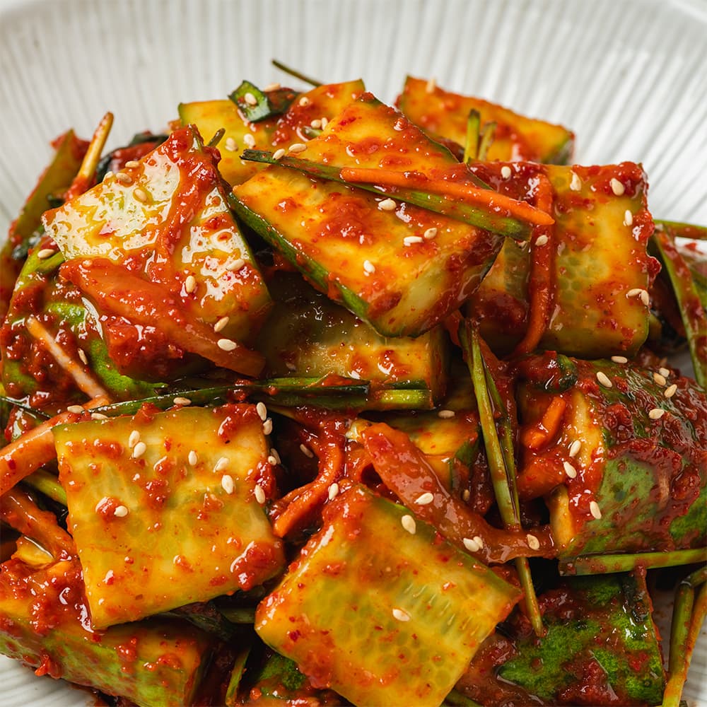 김치명가 운림가 운림가 50년전통 아삭 시원 오이 부추 김치 1kg