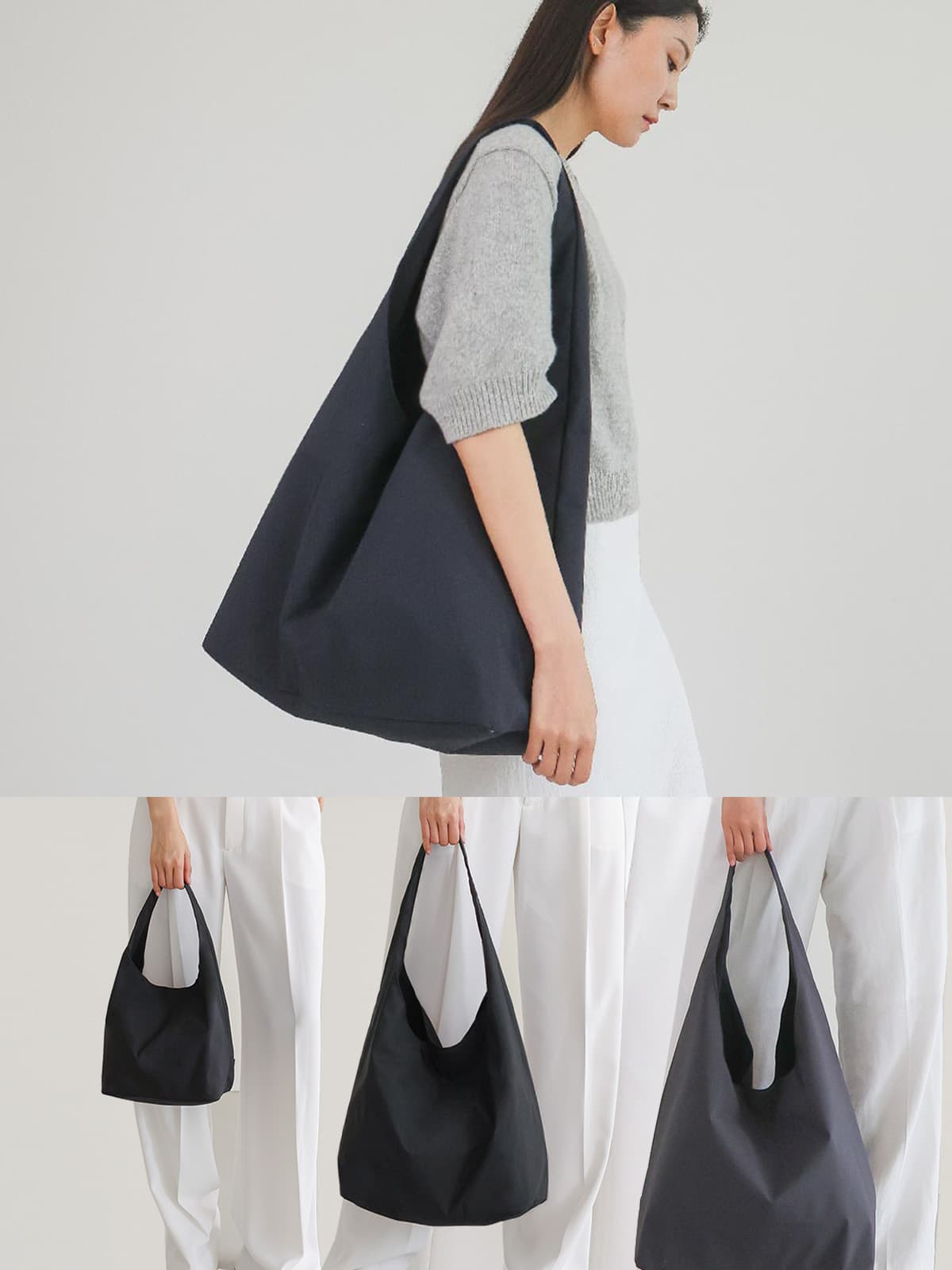 Kylian 킬리안 킬리안 로아시리즈 4color 3사이즈 나일론 카프스킨 호보백