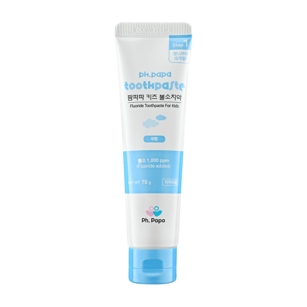 팜파파 Ph.Papa 팜파파 키즈 불소 치약 스텝1 무향 70g - 최저가 6,300원