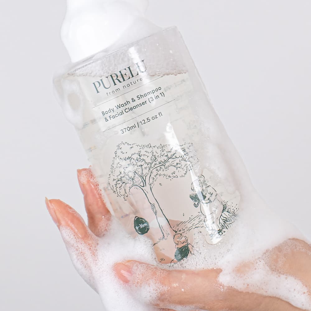 퓨어루 퓨어루 아기 바디워시 샴푸 폼클렌징 올인원 370ml