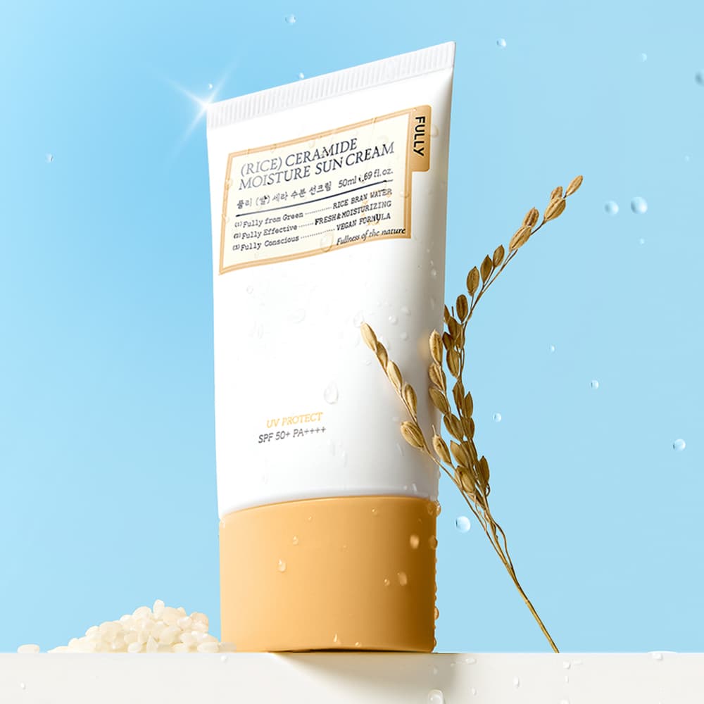 FULLY 풀리 풀리 쌀 세라 수분 선크림 50ml SPF50+ PA++++