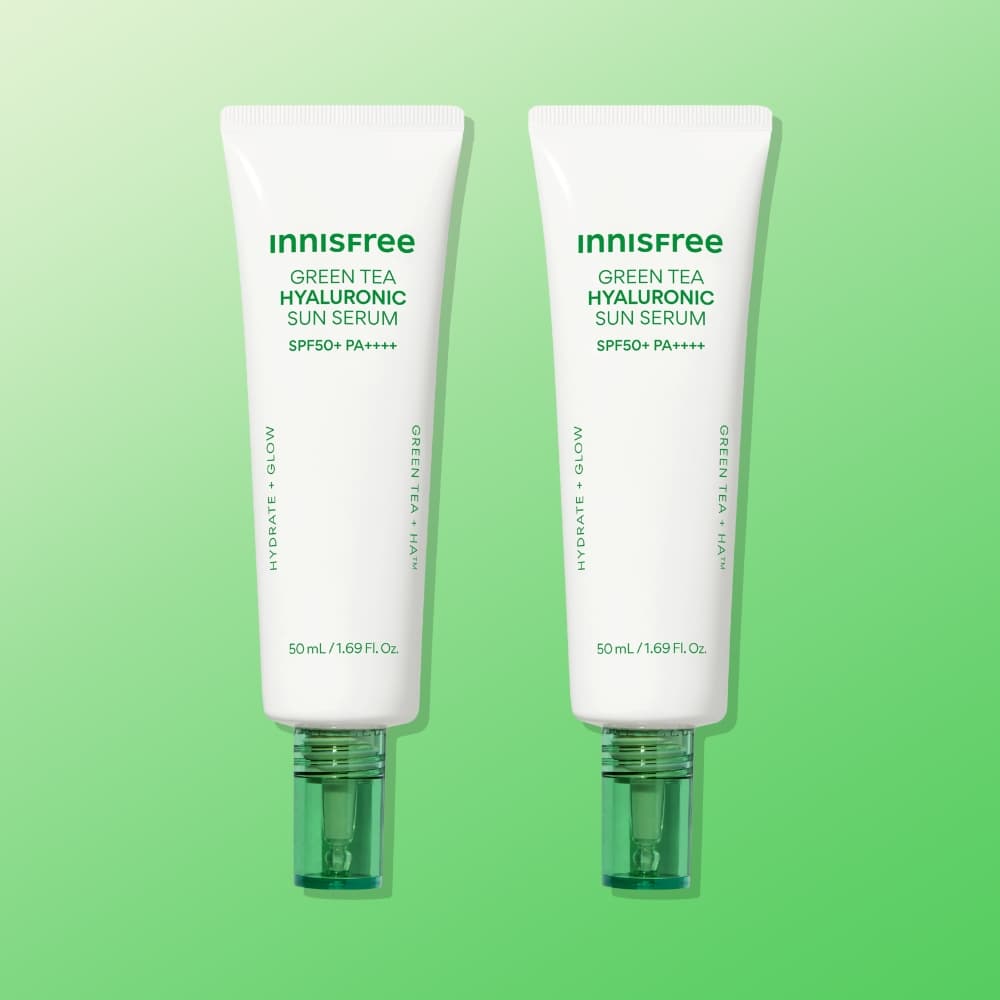 이니스프리 이니스프리 그린티 히알루론산 진정 수분 선세럼 SPF50+ PA++++ 50ml 2개
