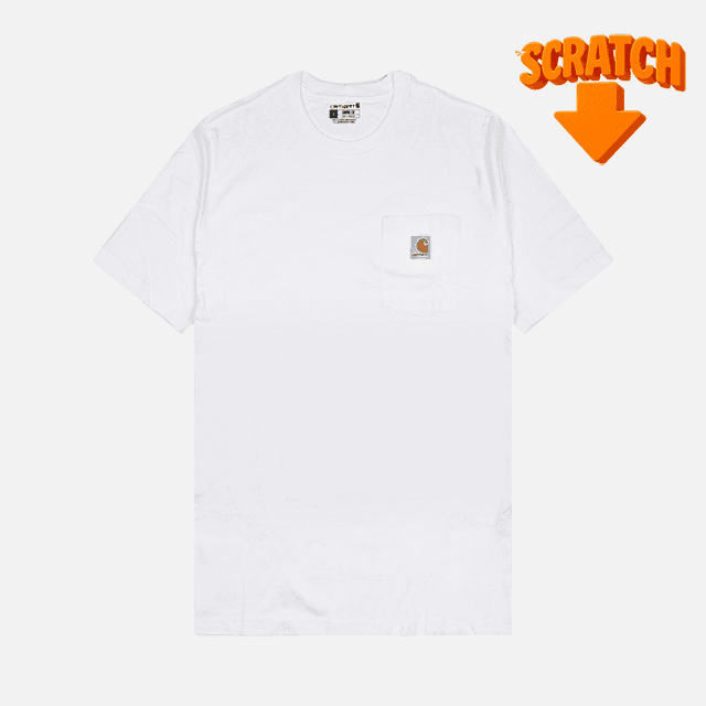 올아이원트 칼하트 반팔티 K87-WHT-SCCP-009