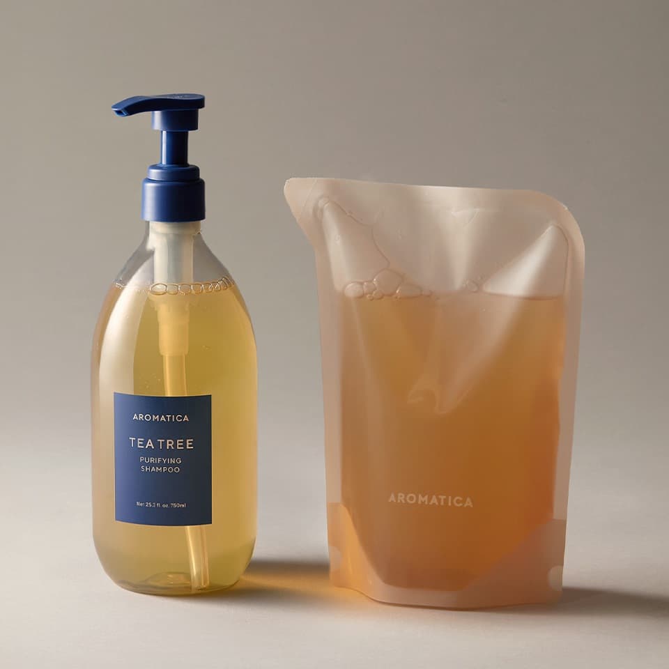 AROMATICA 아로마티카 티트리 퓨리파잉 샴푸 750ML+리필500ML - 최저가 37,200원