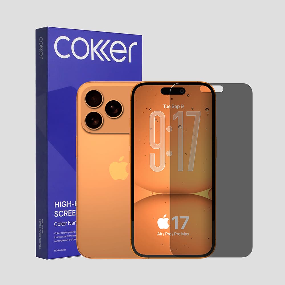 COKER 코커 사생활보호 아이폰 액정 보호필름 아이폰17 프로 2매입