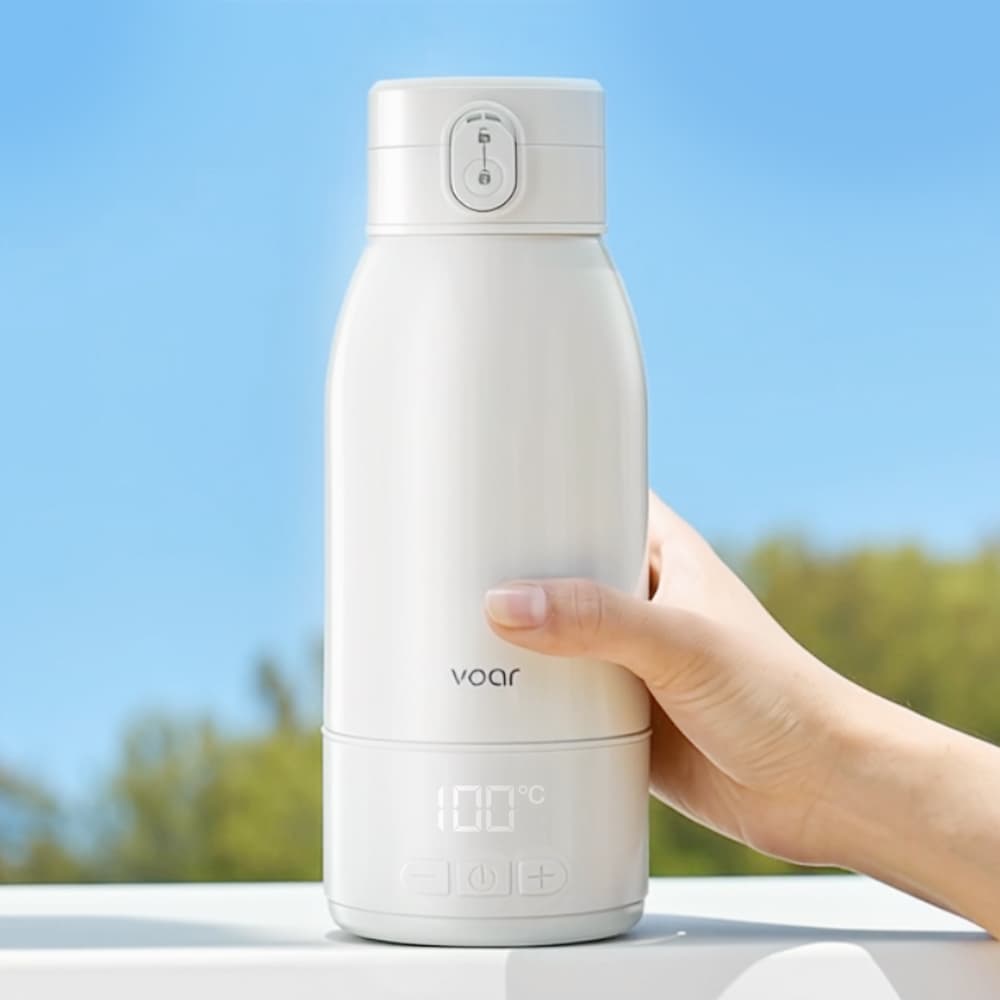보아르샵 보아르 아가보틀 휴대용 분유 포트 100도 가열 무선 보온 SUS316 스텐 여행용 포트기